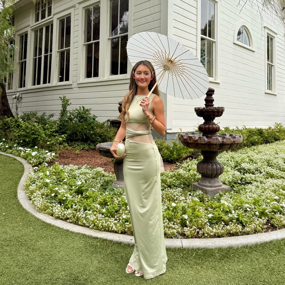 Peppermayo Sage Green Dress